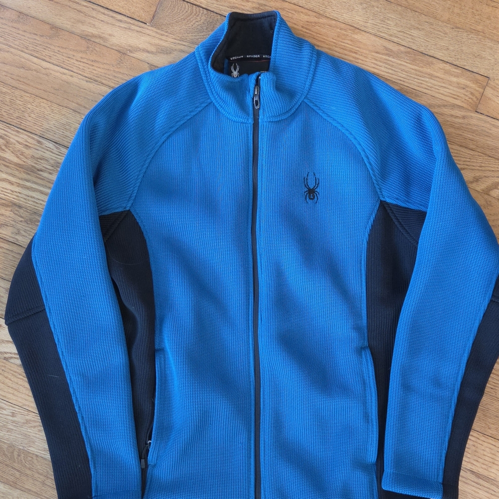 Spyder Men's Performance Jacket in Blue and Black